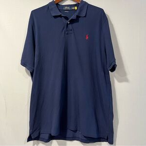 Ralph Lauren Men's Polo Shirt in Navy and Red